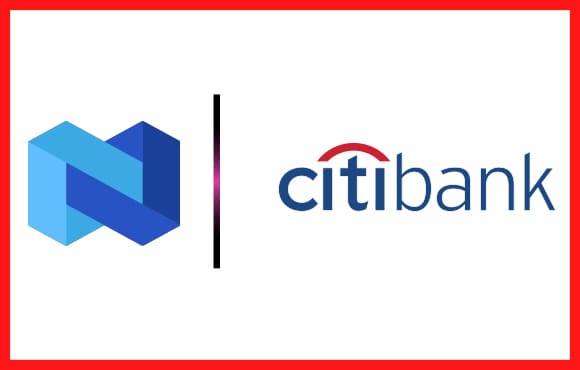 Nexo Crypto and Citibank symbols side by side