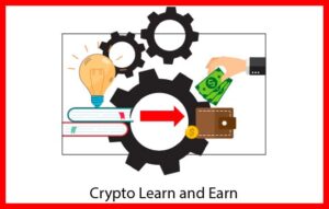 crypto going in wallet with crypto learn and earn